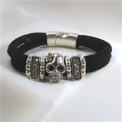 Day of The Dead Halloween Bracelet Black