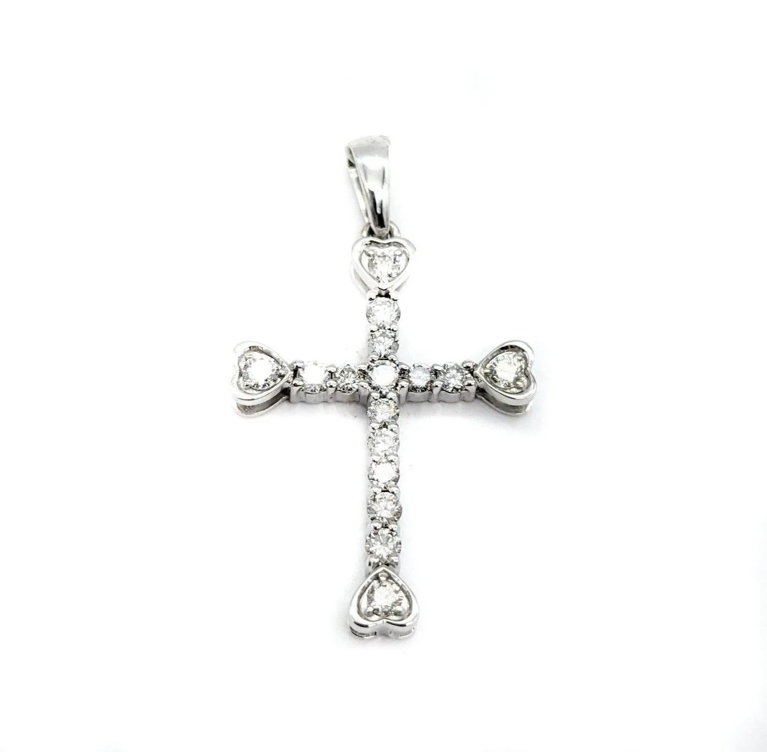 Diamond cross pendant