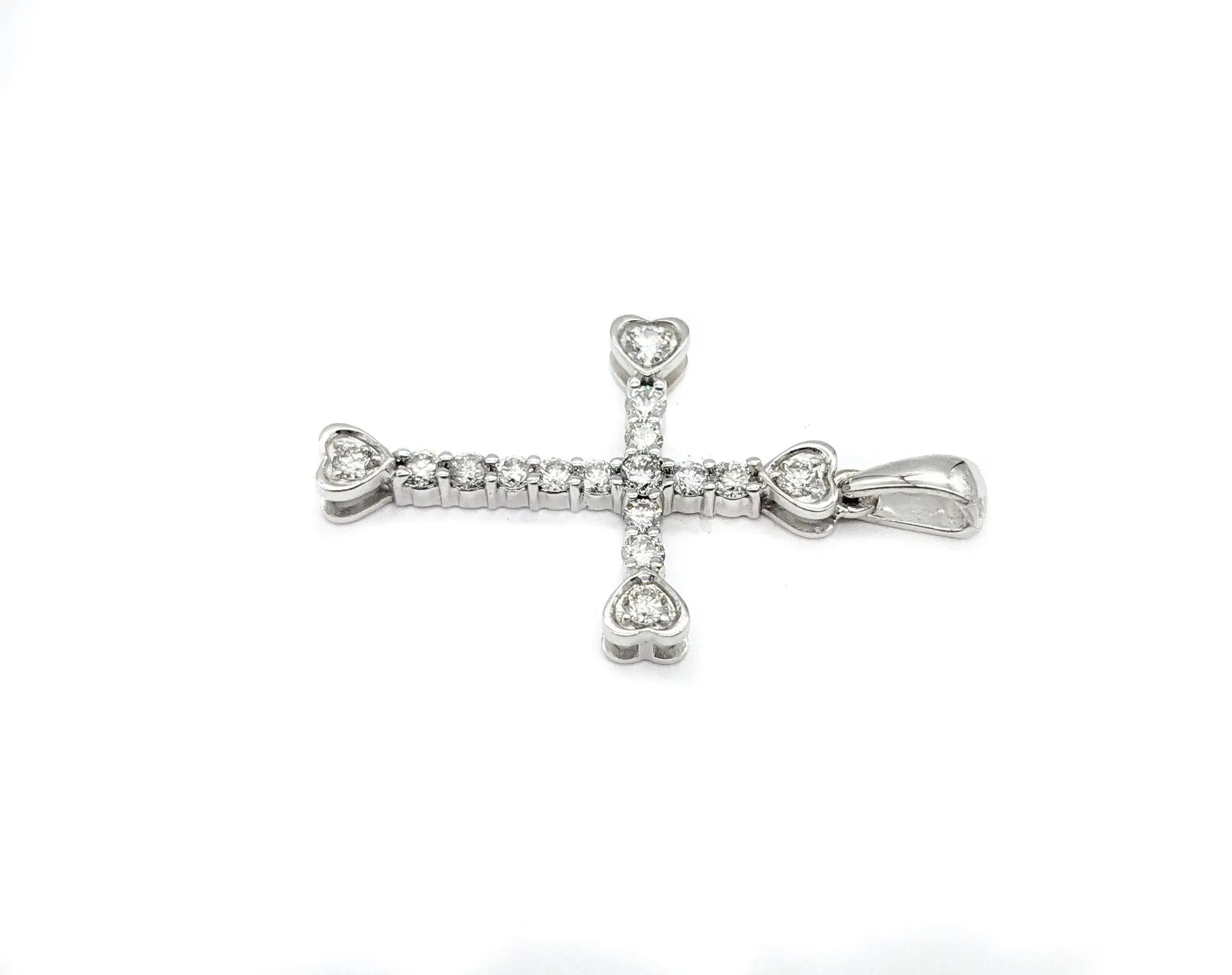 Diamond cross pendant