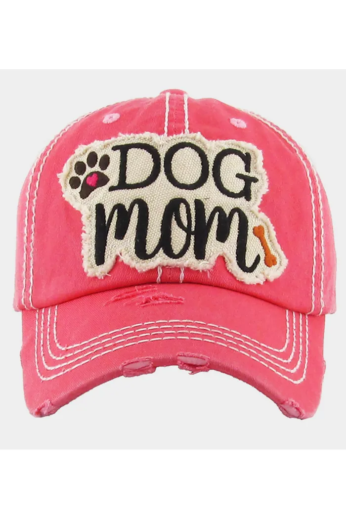 DOG mom Vintage Baseball Cap