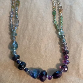 Double Strand Gemstones Necklace by Ruth