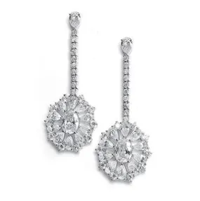 Edith Vintage Glam Bridal Dangle Earrings