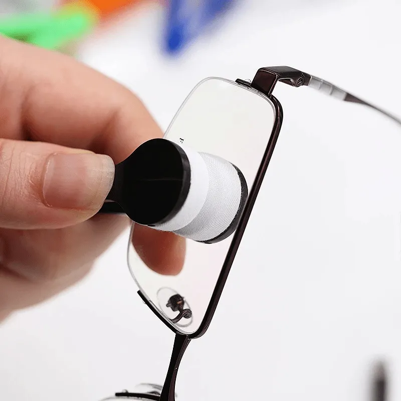 Efficient 1PC Mini Dualsided Eyeglass Cleaner Brush for Screens