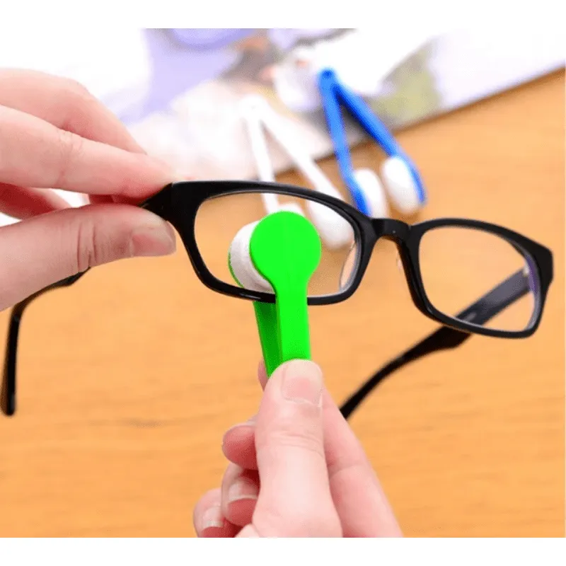 Efficient 1PC Mini Dualsided Eyeglass Cleaner Brush for Screens