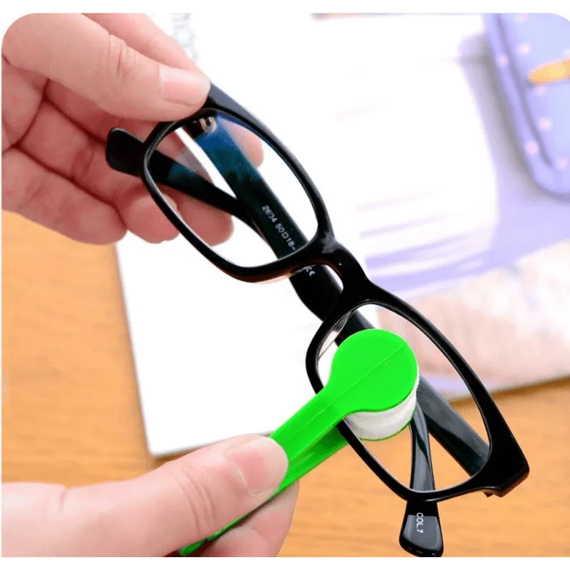 Efficient 1PC Mini Dualsided Eyeglass Cleaner Brush for Screens