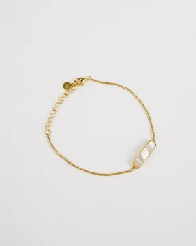 Exquisite Mother of Pearl Bar Bracelet | Timeless Elegance & Style