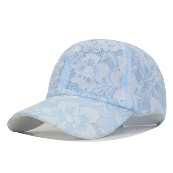 Fashion Baseball Cap Women Snapback Caps Hats For Women Girls Casquette Solid Bone Gorras Lace Floral Lady Female Hat Cap