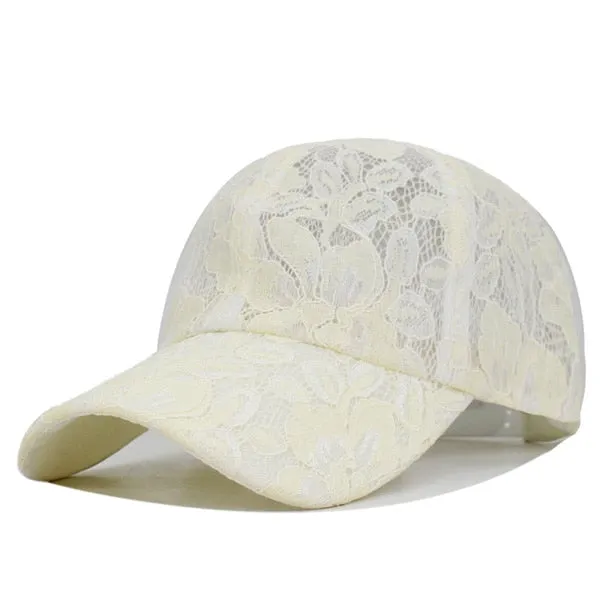 Fashion Baseball Cap Women Snapback Caps Hats For Women Girls Casquette Solid Bone Gorras Lace Floral Lady Female Hat Cap