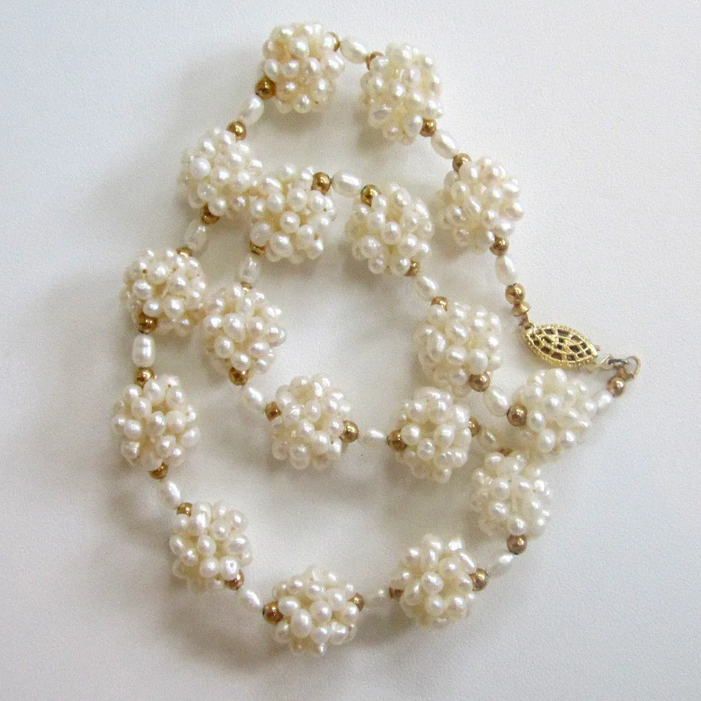 Freshwater Pearl Ball Necklace