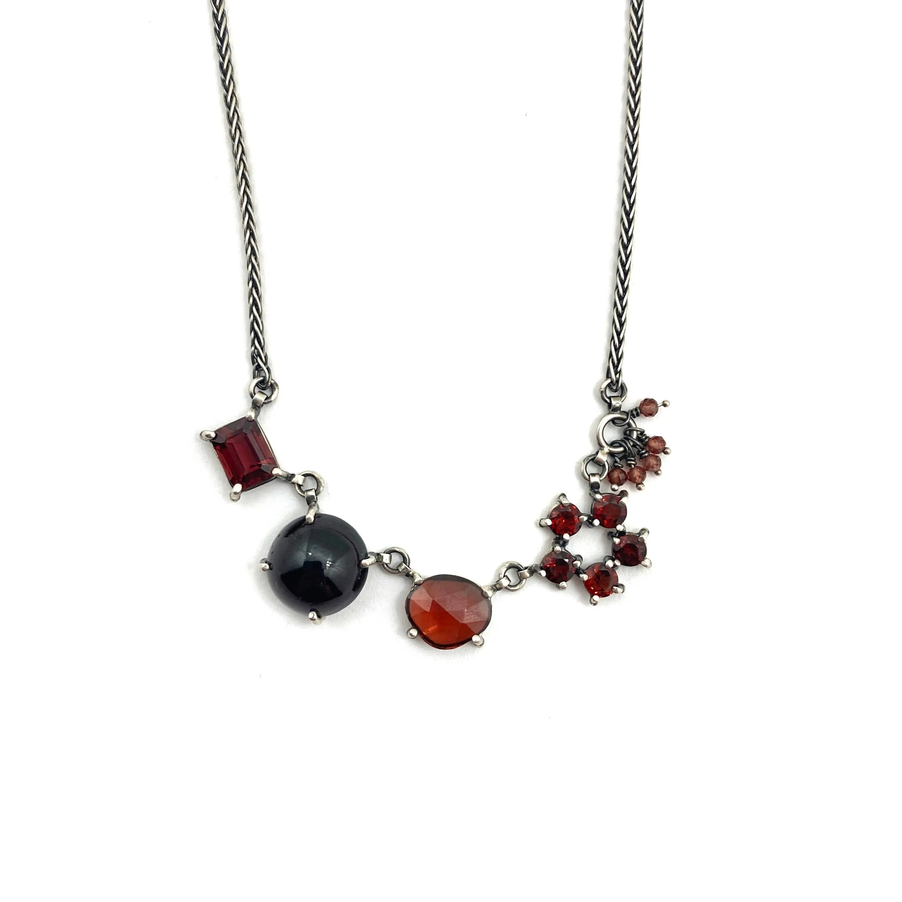 Garnet Lovers Necklace