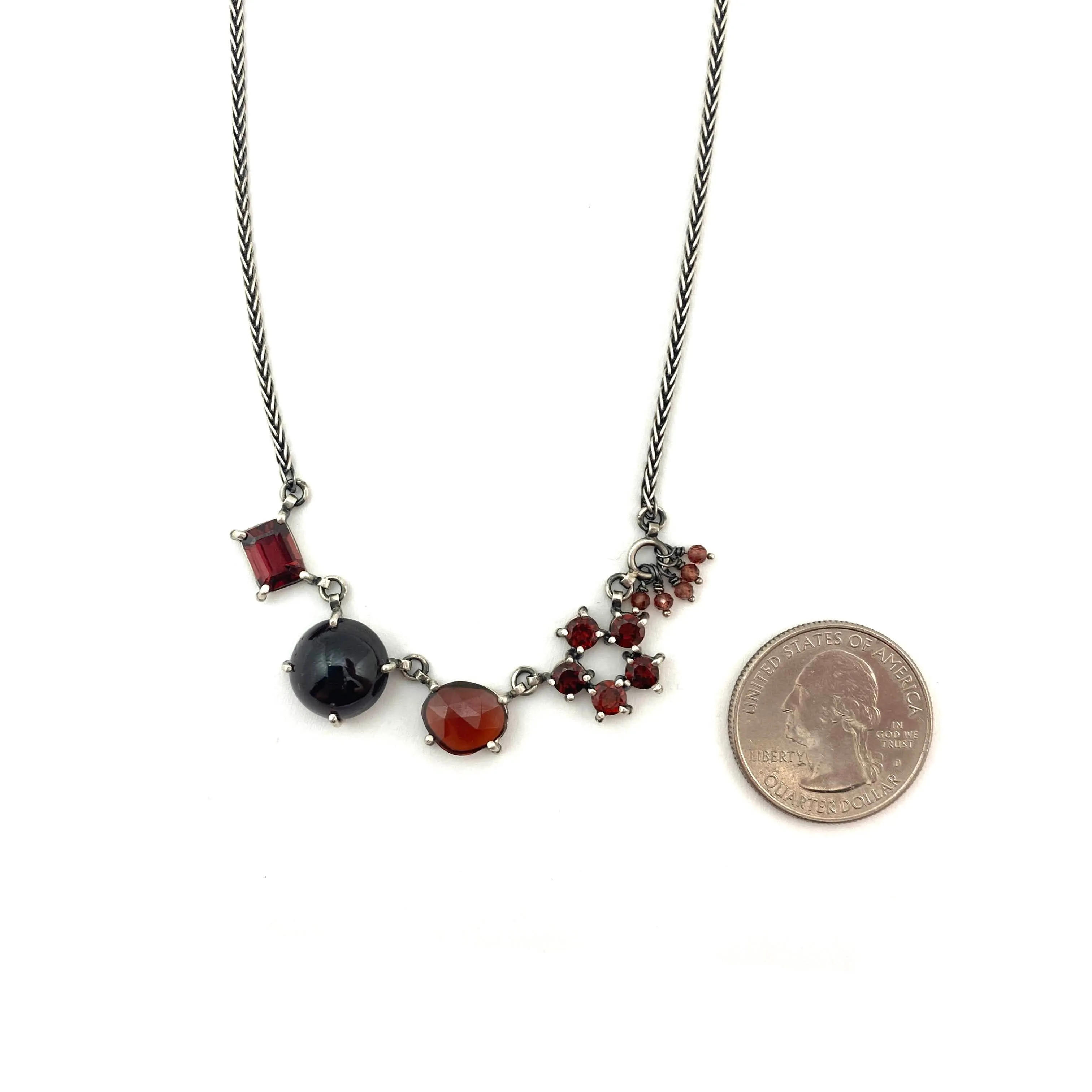 Garnet Lovers Necklace