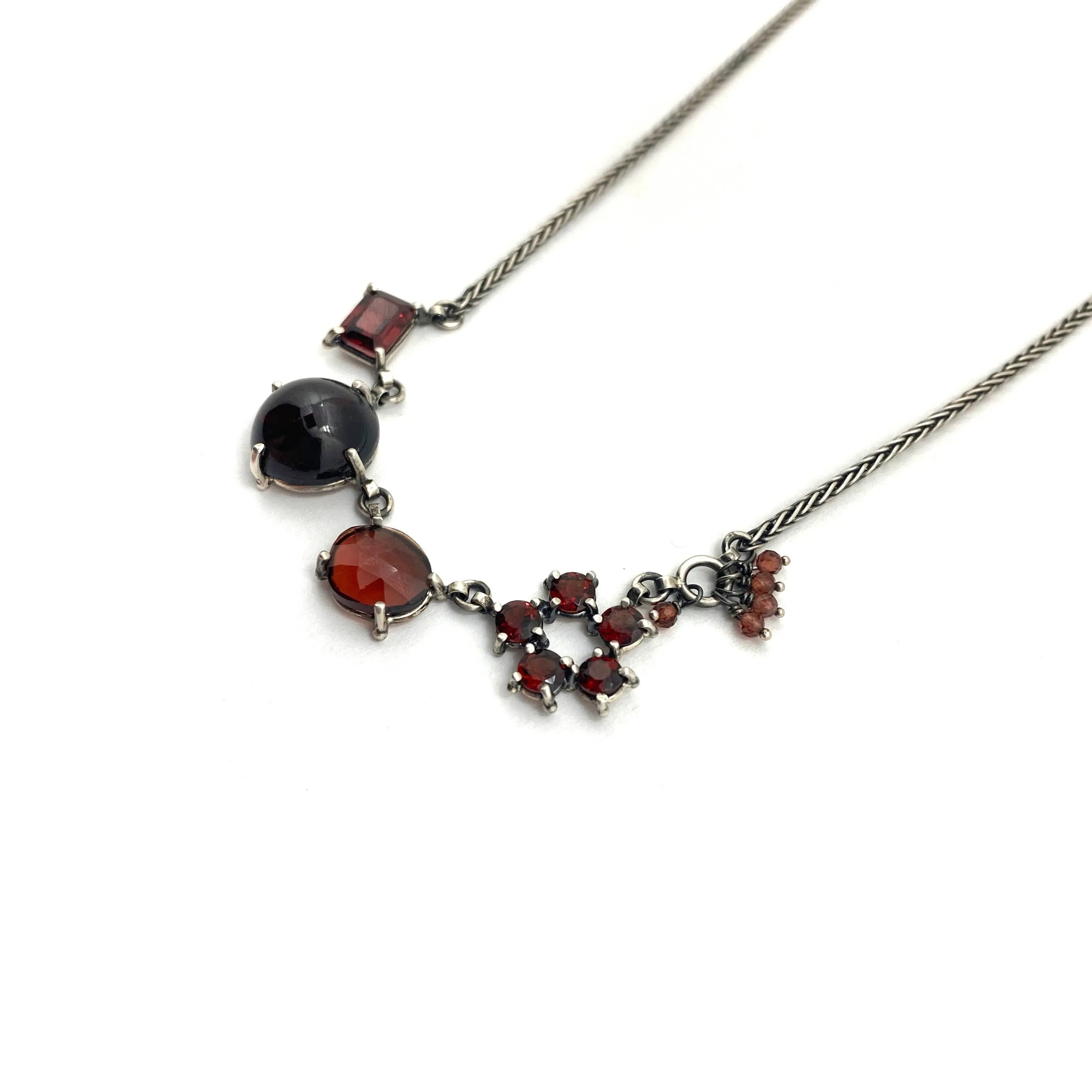 Garnet Lovers Necklace