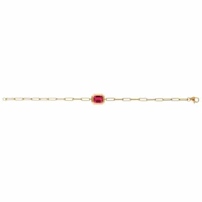 Garnet Manhattan Bracelet