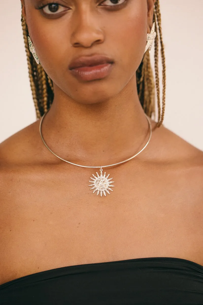 Golden Hour Choker Silver