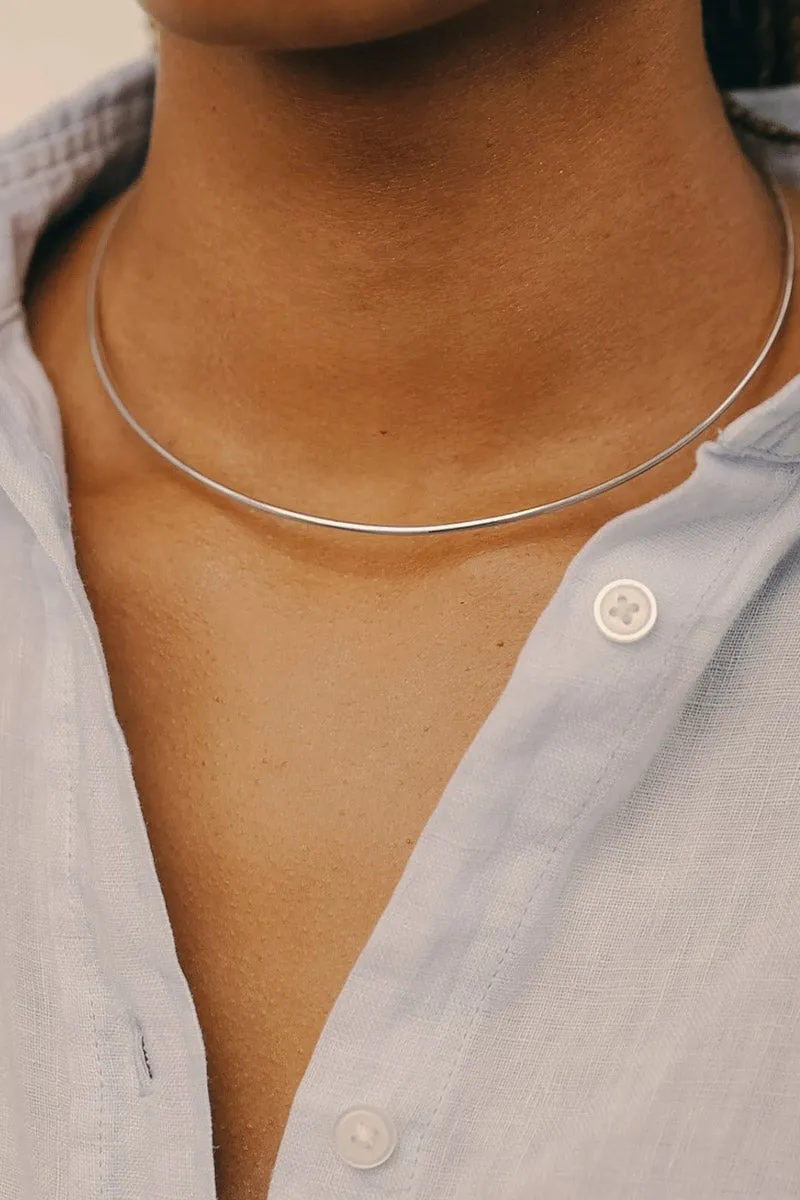 Golden Hour Choker Silver