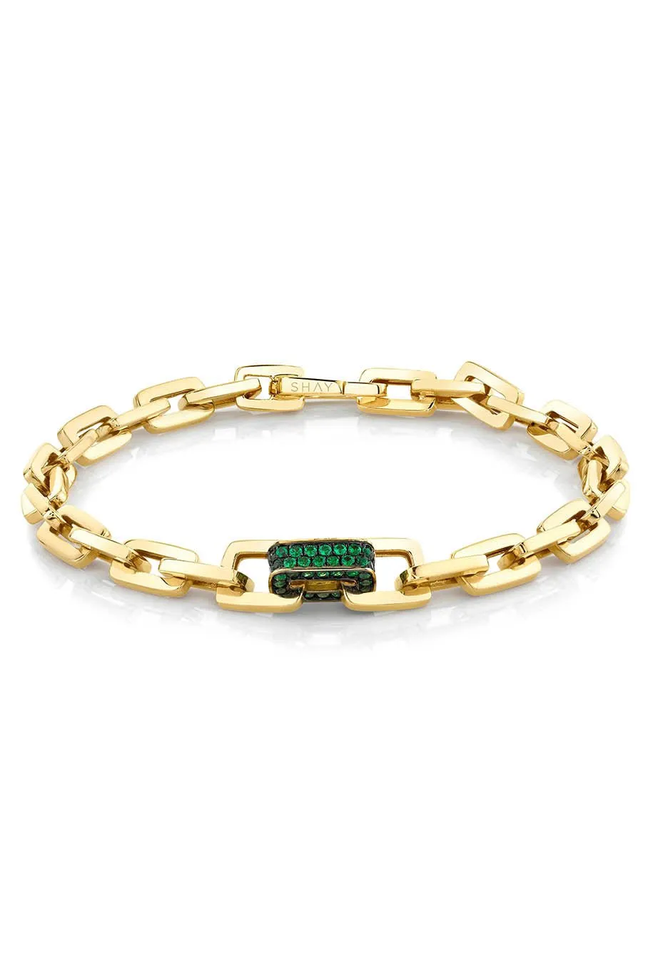 Green Garnet Mini Deco Link Bracelet