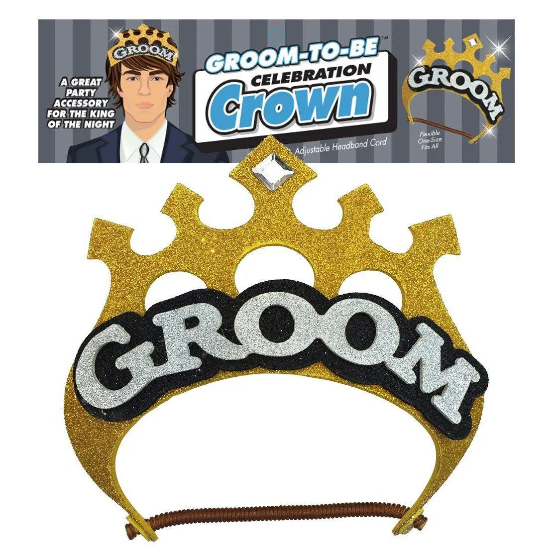 Groom-to-Be Celebration Crown