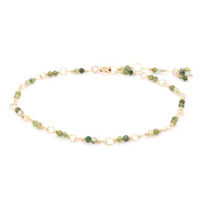 Hand-Tied Natural Gemstone Bracelet