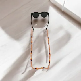 Handmade glasses  chain ( peach)