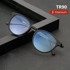 Handoer Unisex Full Rim Square Tr 90 Titanium Hyperopic Photochromic Reading Glasses 23091 0 To  150