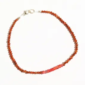 Hessonite Garnet   Sapphire Bracelet no. 89