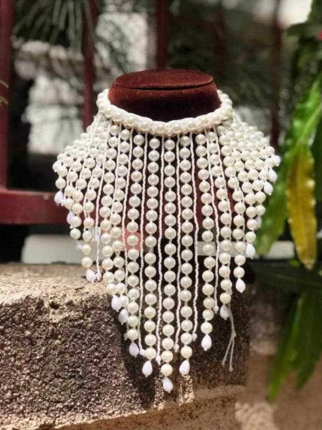 Ishita Mangal In Pearl Tassel Necklace