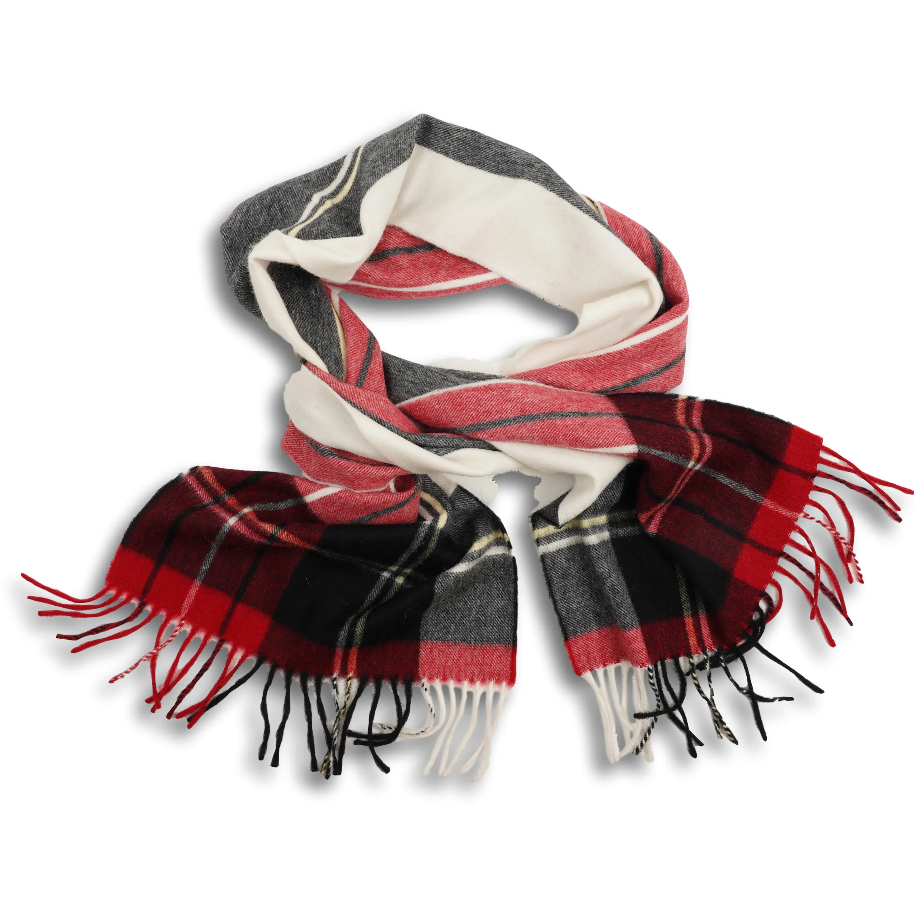 Jura Tartan Lambswool and Angora Scarf