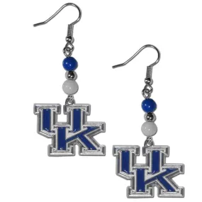 Kentucky Wildcats Fan Bead Dangle Earrings