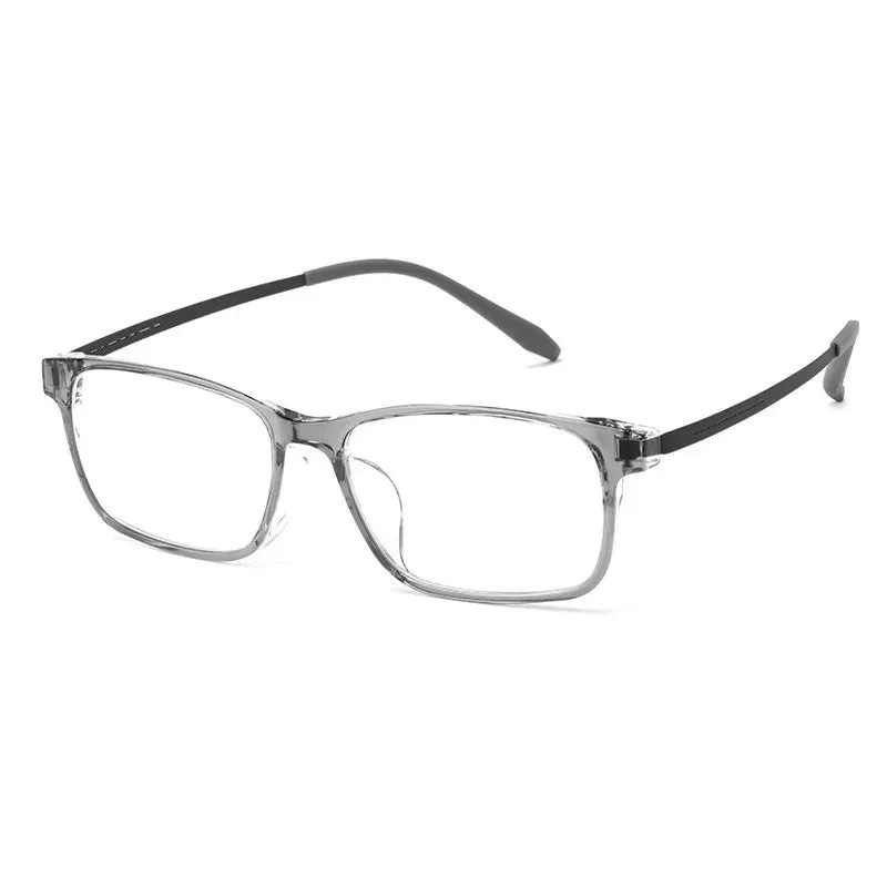 Kocolior Unisex Full Rim Square Tr 90 Titanium Hyperopic Reading Glasses 99102