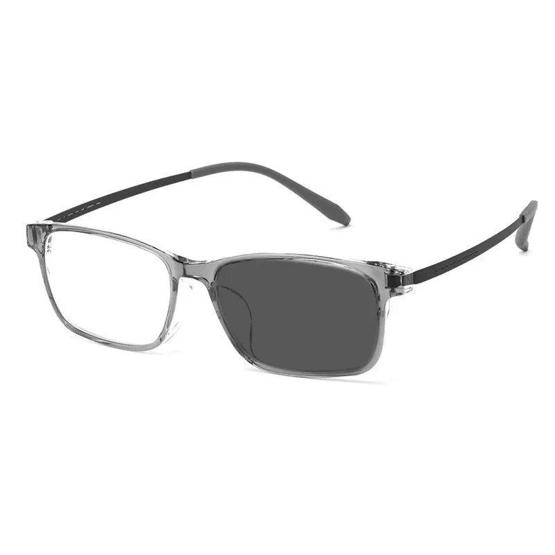 Kocolior Unisex Full Rim Square Tr 90 Titanium Hyperopic Reading Glasses 99102