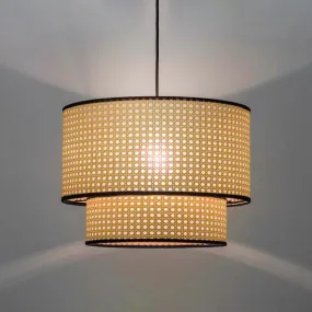 Kresteda Rattan Dual Layer Pendant Lamp