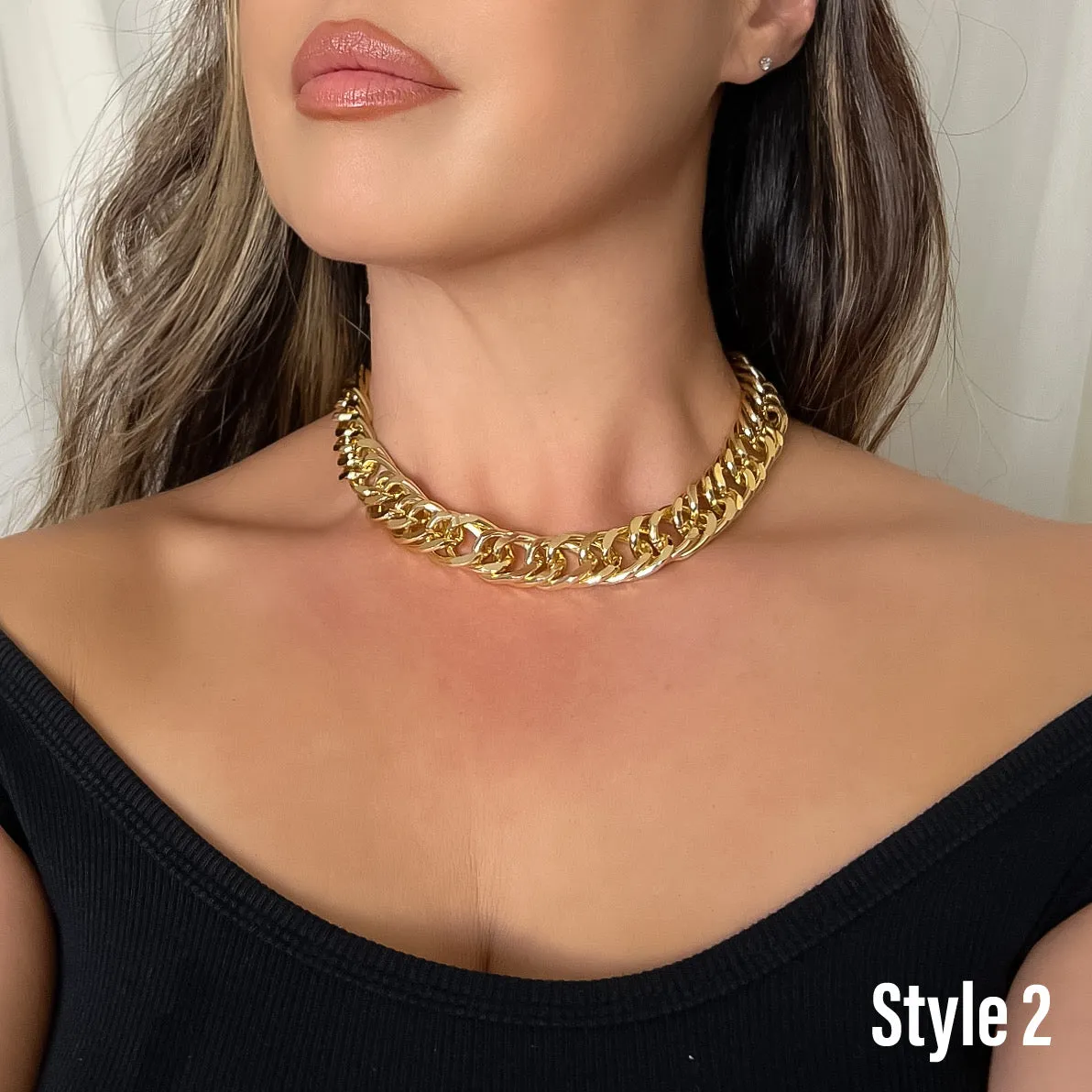 La Cubana Chunky Chain Necklace