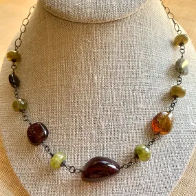 Large Smooth-Cut Tourmaline Necklace