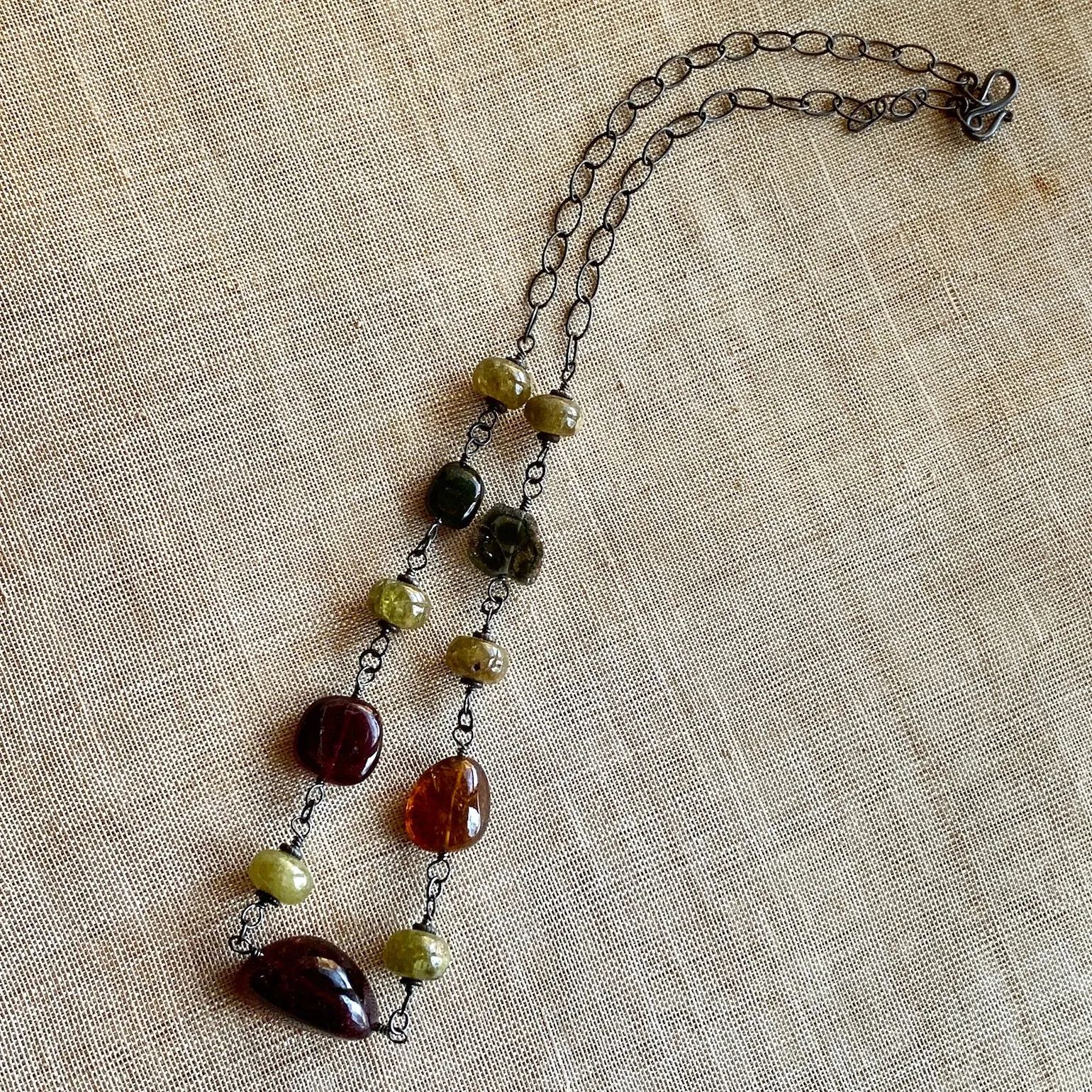 Large Smooth-Cut Tourmaline Necklace