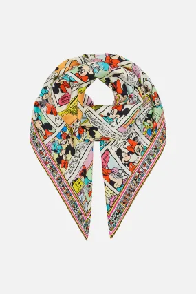 LARGE SQUARE SCARF A TRIP DOWN THE COMIC STRIP