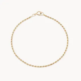 Lasso bracelet - 14k yellow gold