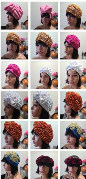 Latest Turban  cap headwear for women