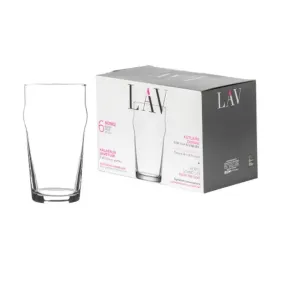 LAV Classic Pint Glasses 570ml - 6 Pack