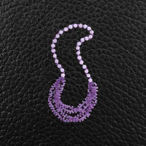 Lavendar Amethyst & Amethyst Bead Necklace