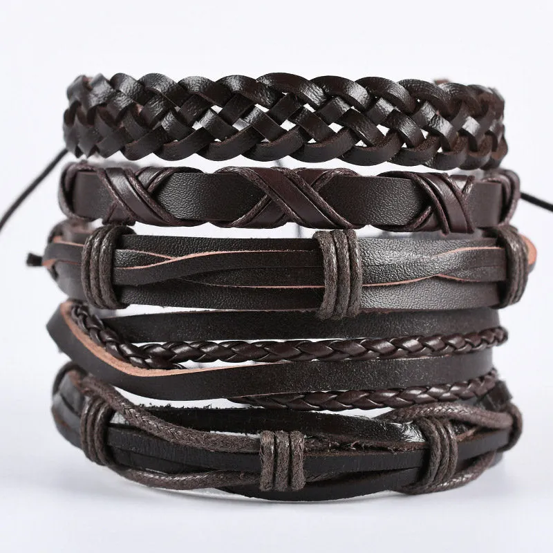 Leather Wrap Bracelets for Men - Men's Bracelets -  Leather Bracelet Womens - Bracelet Leather - Boho Bracelet Gift For Men Boyfriend