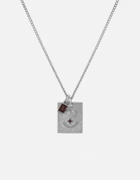 Lineage Garnet Necklace, Sterling Silver