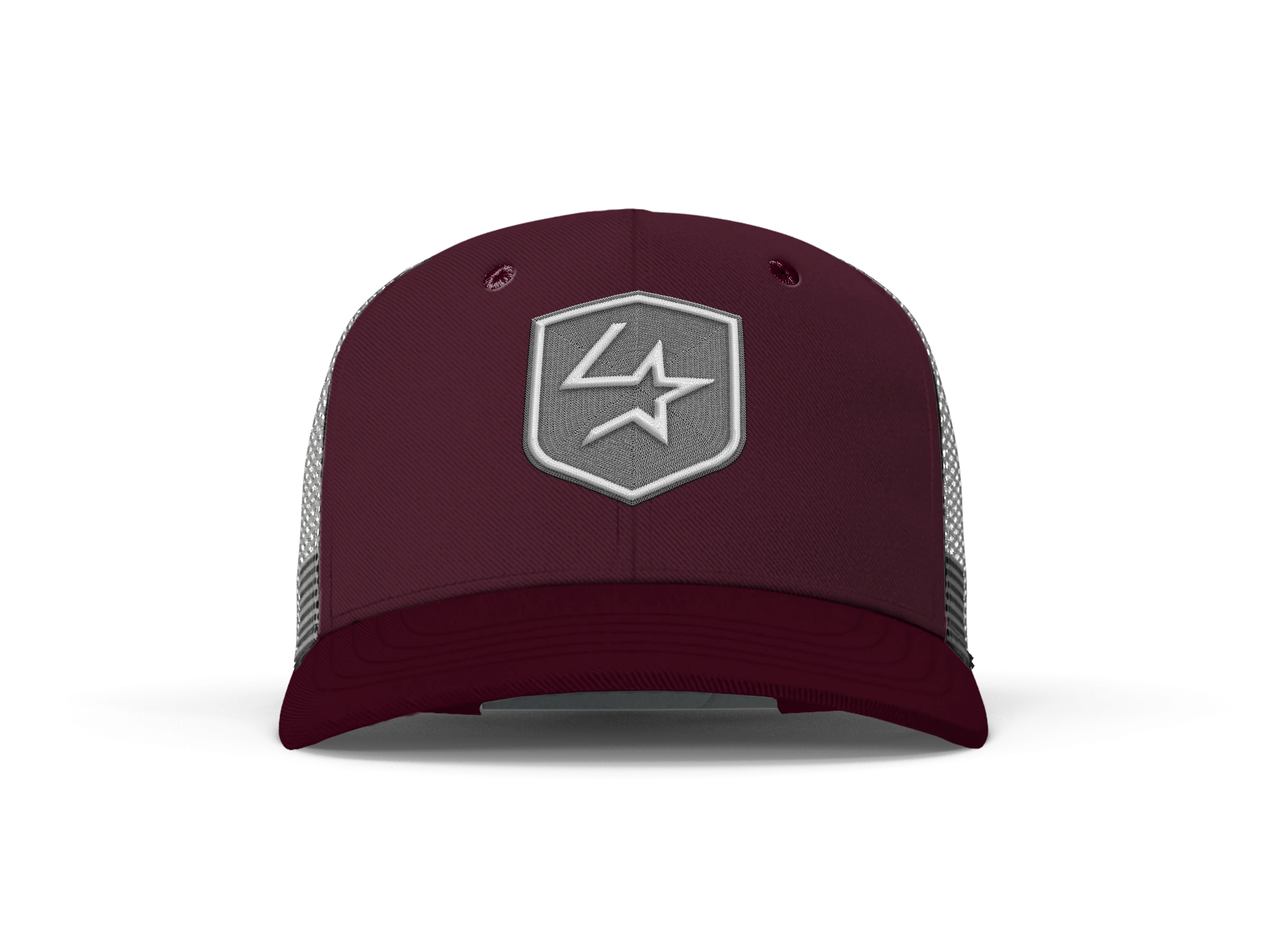 Lone Star Ropes Trucker Cap - Burgundy/Grey