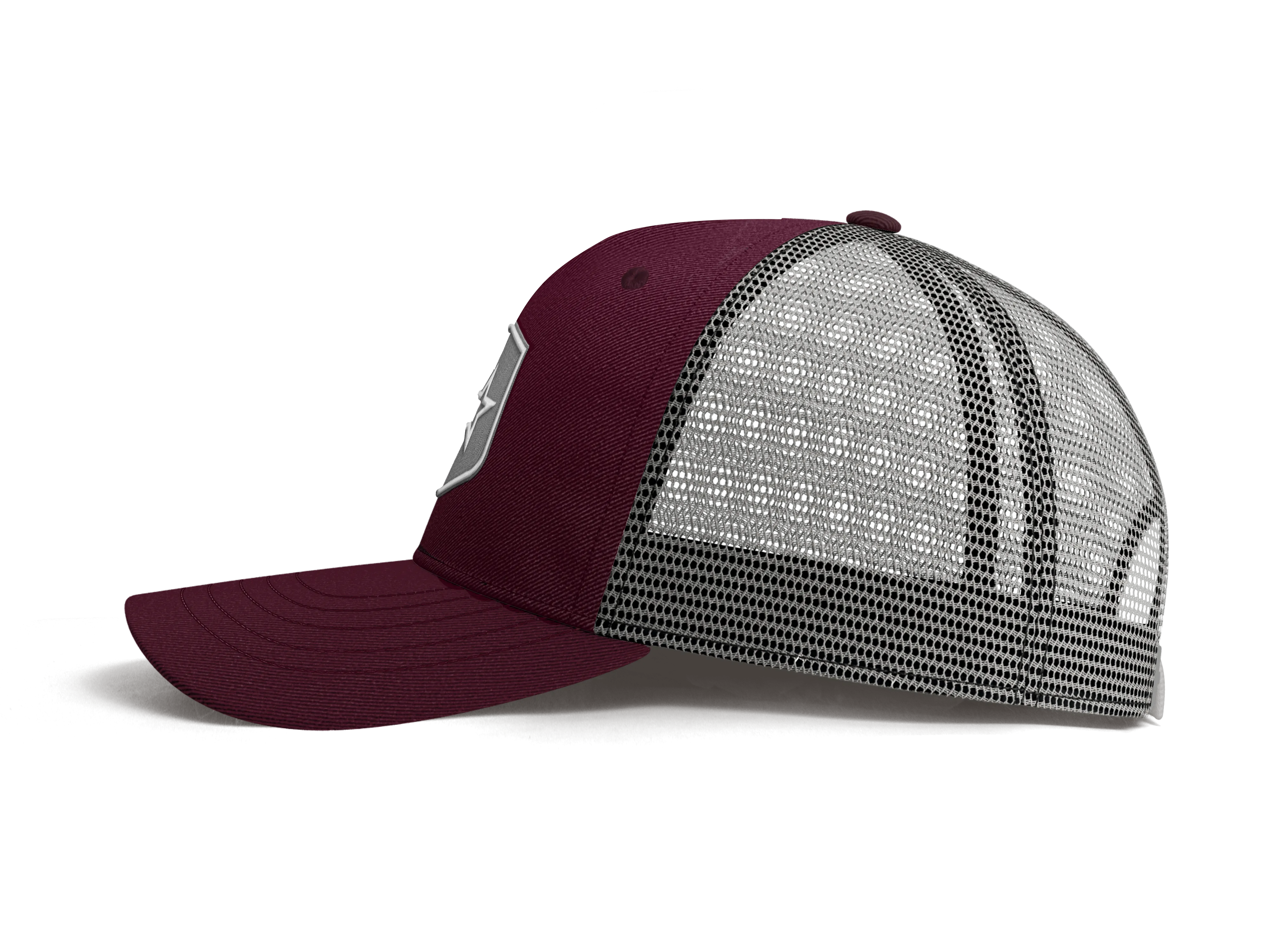 Lone Star Ropes Trucker Cap - Burgundy/Grey