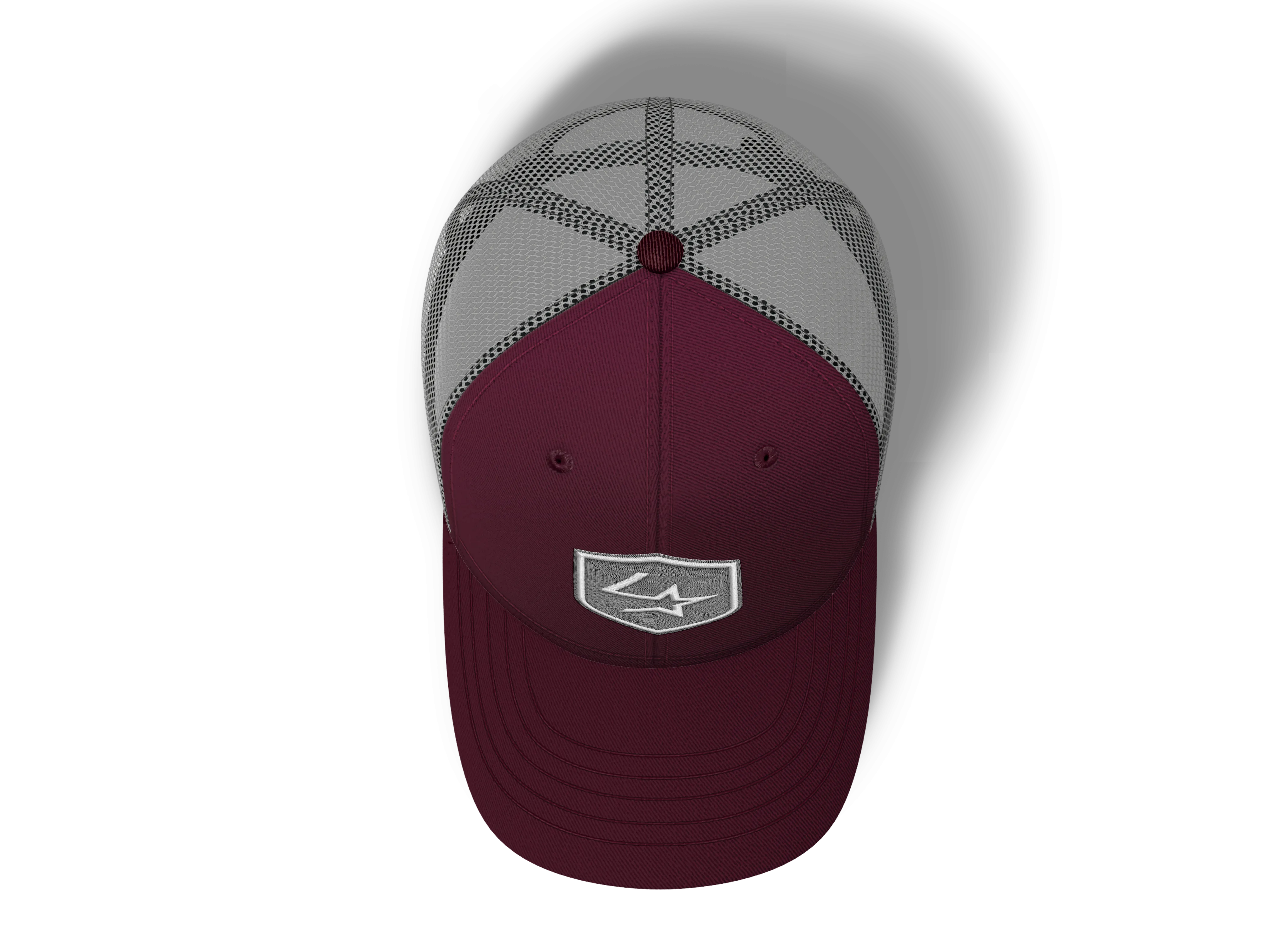 Lone Star Ropes Trucker Cap - Burgundy/Grey