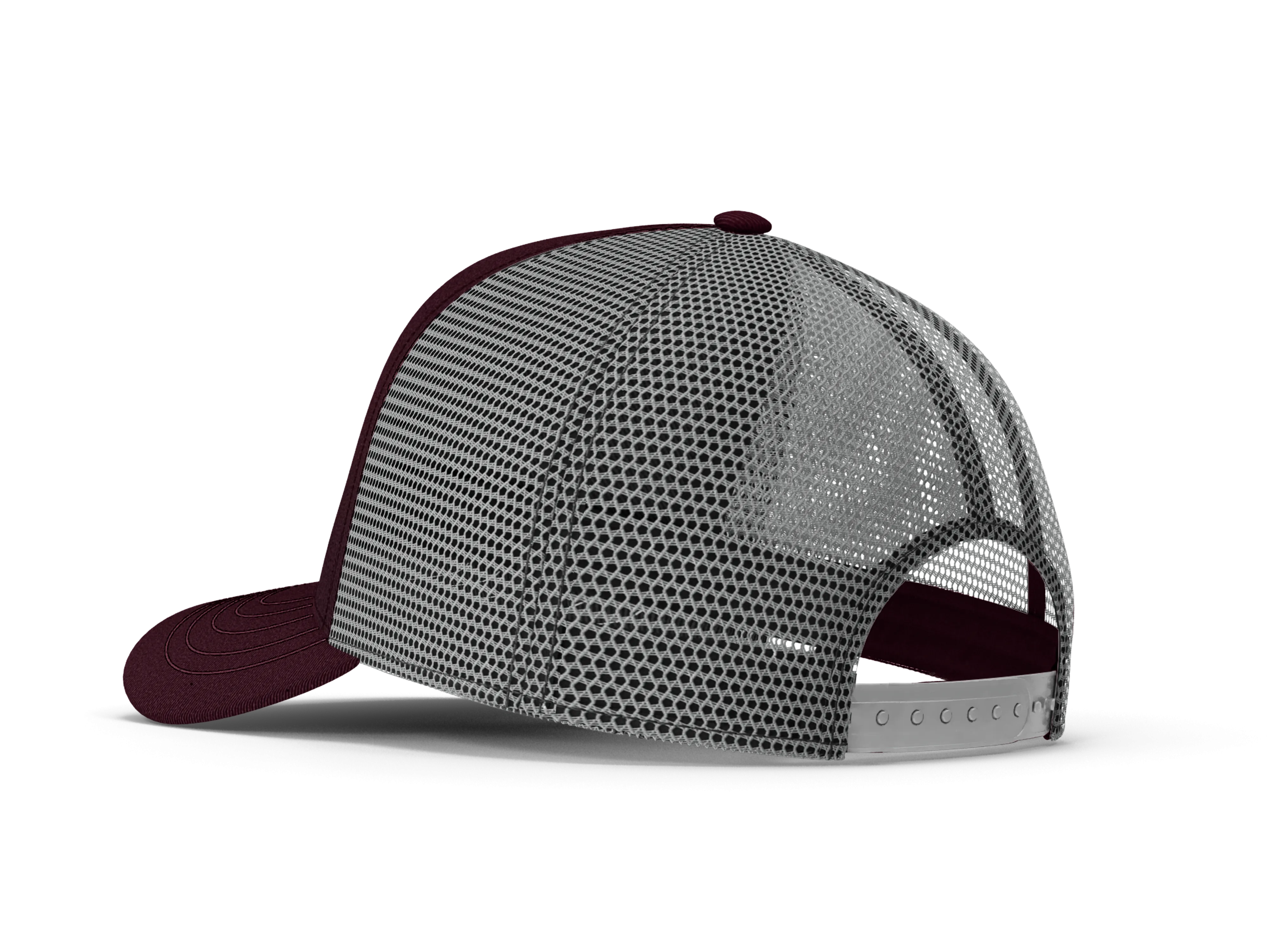 Lone Star Ropes Trucker Cap - Burgundy/Grey