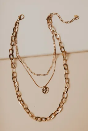 Long Chain Layered Necklace