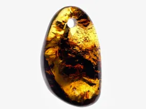 Mexican AMBER Crystal Pendant - Pendant Necklace, Handmade Jewelry, Healing Crystals and Stones, 48530