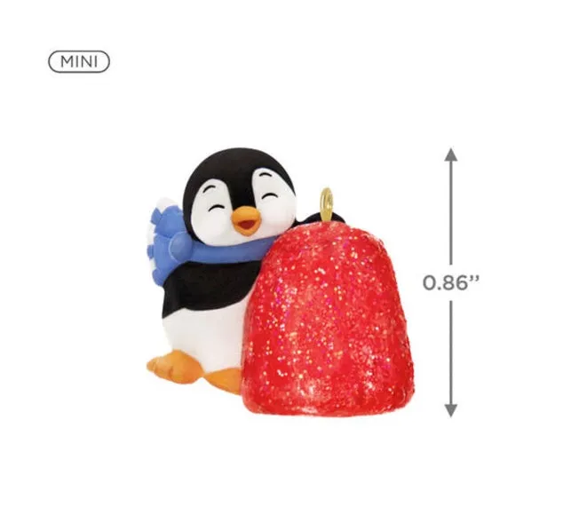 Mini Petite Penguins A Gumdrop Greeting Ornament, 0.86"