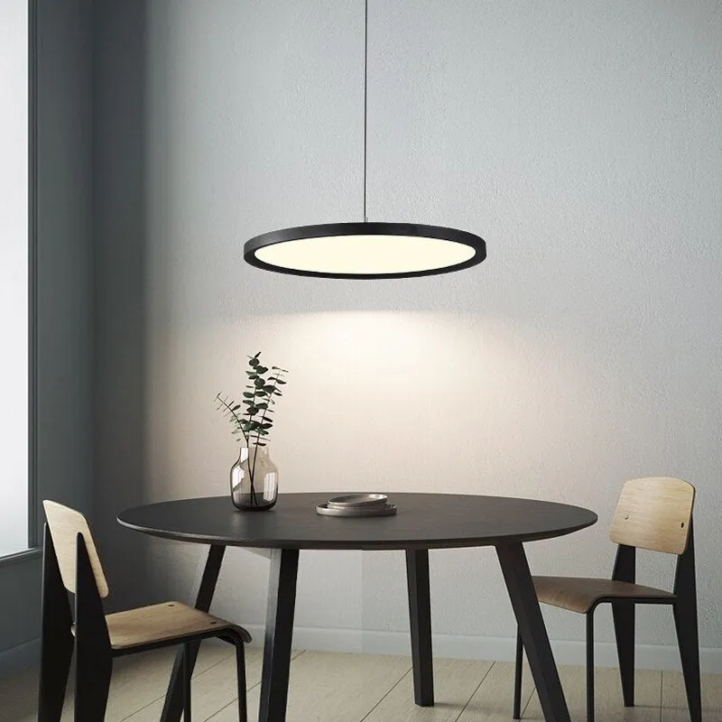 Modern minimalist led dining room light Nordic designer dining room chandelier single-head minimalist book room office lighting