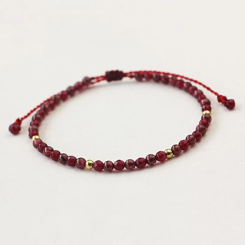 Natural Stone Red String Handmade Bracelets